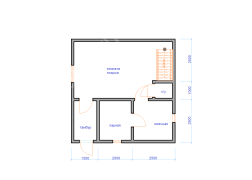 Баня из бруса 6×6 (Б-127), 63 м²
