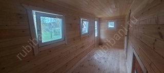 Баня из бруса 6 на 4 с туалетом (БН-22) 24 м²