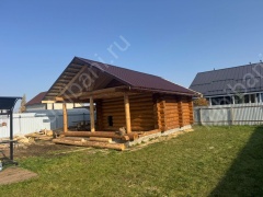 Баня 5×8 с террасой, 25 м²