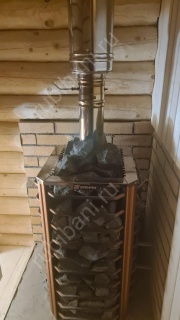 Одноэтажная баня с комнатой отдыха 15 м²