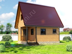 Баня 6 на 4 двухэтажная 24 м²