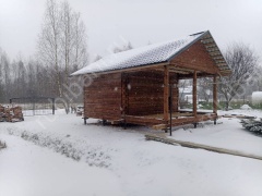 Баня 6×4 с террасой, 36 м²