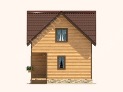 Баня из бруса 6×8 (Б-66), 48 м²
