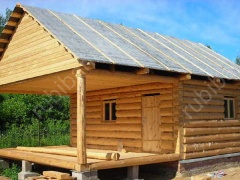 Баня 4×3 с террасой, 20 м²