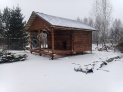 Баня 6×4 с террасой, 36 м²
