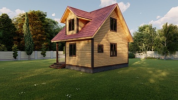 Баня из бруса 6×6 (Б-51), 63 м²