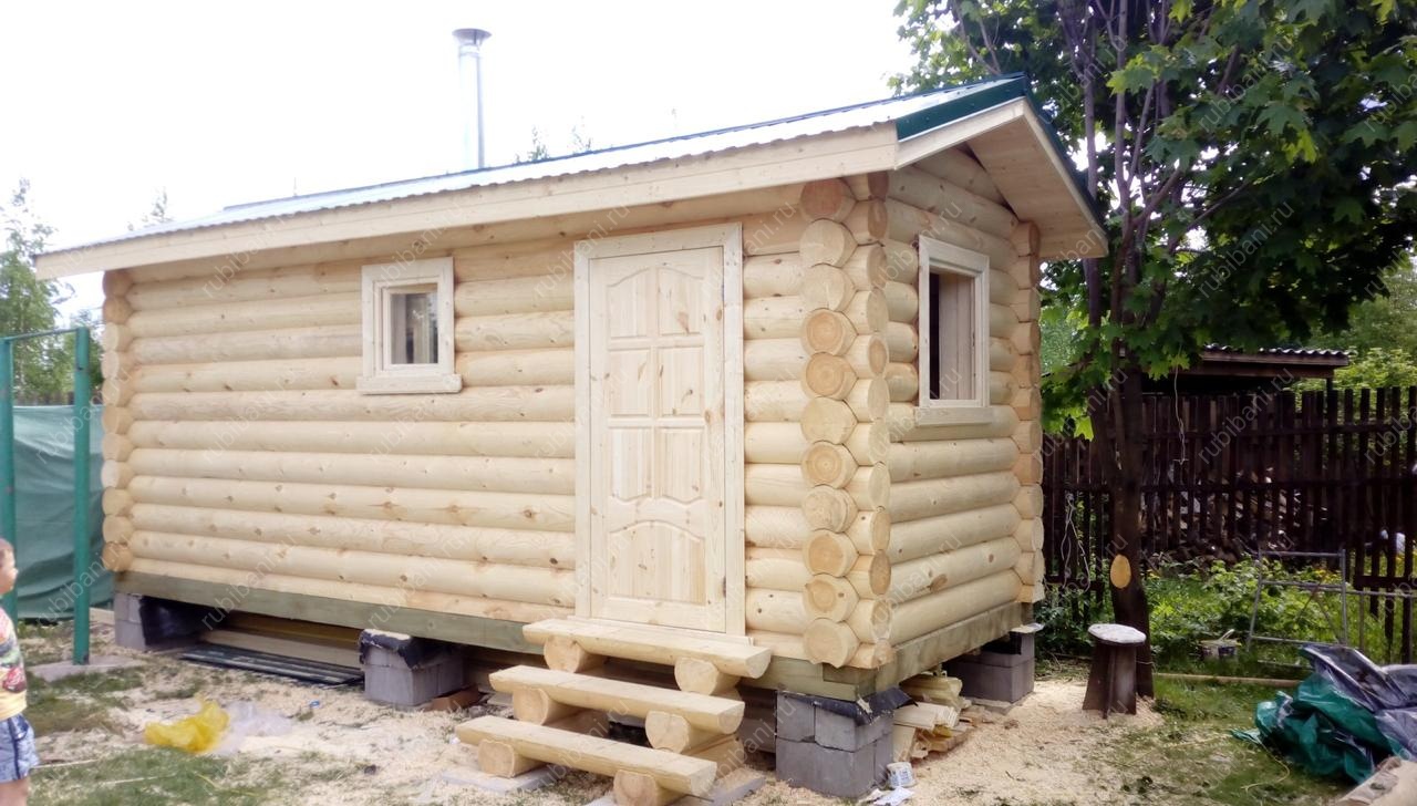 Баня из бревна 2 на 6 — фото 1 Баня из бревна 2 на 6 — фото 1