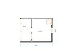 Баня из бруса 6×6 (Б-127), 63 м²