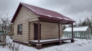 Баня 6 на 3 с комнатой отдыха 30 м²