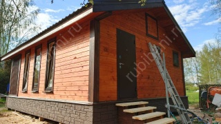 Баня из бруса 6×6 (Б-153), 36 м²