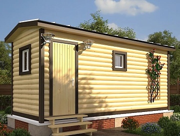 Мобильная баня 2.3×6, 13.8 м² Мобильная баня 2.3×6, 13.8 м²